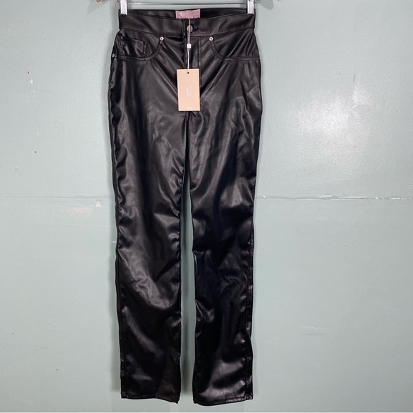 Revice Faux Leather Uptown Happy Hour‎ Pants Sz 27 - Picture 1 of 5